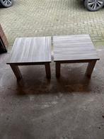 2x Vierkante bijzet tafel - Modern Design, Huis en Inrichting, Tafels | Eettafels, Ophalen, Minder dan 50 cm, Gebruikt, 50 tot 100 cm