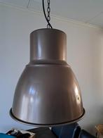 Industriële bruine hanglamp met deukjes, Huis en Inrichting, Ophalen, Zo goed als nieuw, Metaal, Minder dan 50 cm
