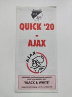 Quick '20 - AJAX Seizoen 1997-1998 Programmablad, Verzamelen, Sportartikelen en Voetbal, Verzenden, Ajax