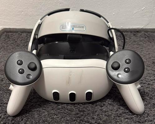 Meta Quest 3 (512GB) met Elite Strap, Spelcomputers en Games, Virtual Reality, Zo goed als nieuw, Overige platformen, VR-bril