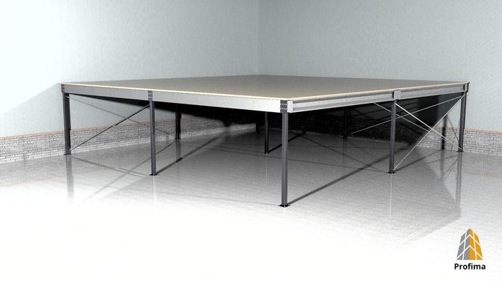 Nieuwe Entresolvloer 10x10 100m2, Zakelijke goederen, Kantoor en Winkelinrichting | Magazijn, Stelling en Opslag, Ophalen