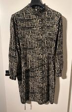 Anytime - zwart beige jurk | maat 46, Zwart, Maat 46/48 (XL) of groter, Anytime, Ophalen of Verzenden