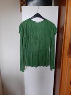 Zara blouse maat L - feestelijk groen nieuw, Zara, Maat 42/44 (L), Nieuw, Ophalen of Verzenden