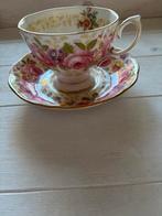 Vintage Royal Albert Serena Kop en Schotel, Gebruikt, Ophalen of Verzenden, Overige stijlen, Kop(pen) en/of Schotel(s)
