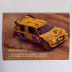 Oude sticker.  PARIS-DAKAR'87.  Peugeot 205 turbo 16., Ophalen of Verzenden, Zo goed als nieuw, Overige typen