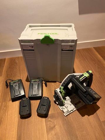 Festool TSC 55 REB Invalzaag met 2 accu’s en 2 opladers beschikbaar voor biedingen