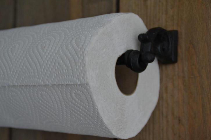 KEUKENROLHOUDER ~ strak muur gietijzer~ landelijk, Antiek en Kunst, Antiek | Keukenbenodigdheden, Ophalen of Verzenden