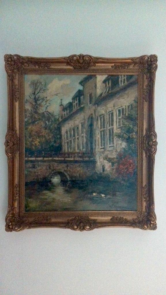 Schilderij HC Kranenburg jr, Antiek en Kunst, Kunst | Schilderijen | Klassiek, Ophalen