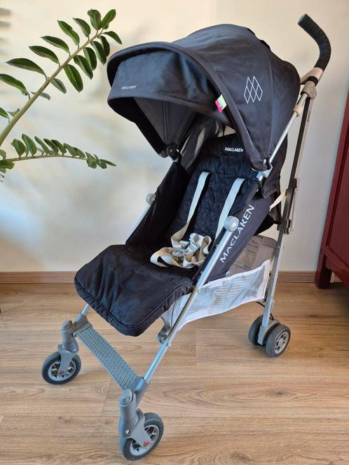 Zwarte Maclaren Quest Buggy - Lichtgewicht en Compact, Kinderen en Baby's, Buggy's, Zo goed als nieuw, Maclaren, Verstelbare rugleuning