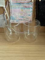 2 Dubbelwandige glazen, Glas of Glazen, Ophalen of Verzenden, Overige stijlen, Glas