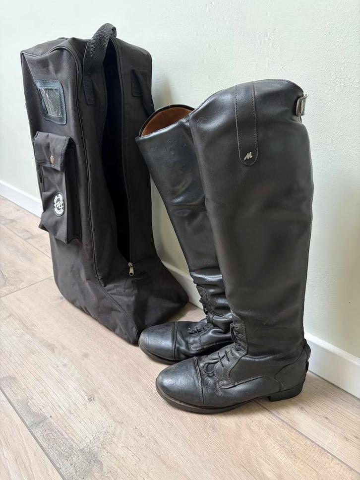 Mondoni paardrijlaarzen zwart maat 39, Dieren en Toebehoren, Paardrijkleding, Gebruikt, Dames, Schoeisel, Dressuur, Ophalen of Verzenden