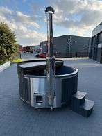 Luxe Hottub met Spa systeem Houtgestookt - Direct leverbaar, Ophalen of Verzenden, Nieuw, Trap, Vast