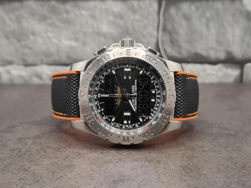 Breitling Airwolf 44mm quartz. Set 2007(geen doos) 2 bandjes, Sieraden, Tassen en Uiterlijk, Horloges | Heren, Gebruikt, Breitling