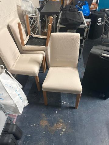 3 Witte Eetkamerstoelen - Zo Goed Als Nieuw