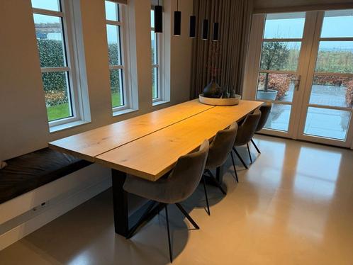Eikenhouten eettafel, Huis en Inrichting, Tafels | Eettafels, 50 tot 100 cm, 200 cm of meer, Vijf personen of meer, Rechthoekig