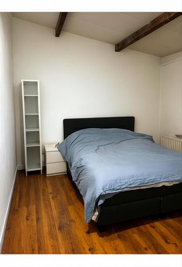 Boxspring 160x200 cm - Donkergrijs met Matras & Topper