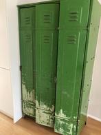 Vintage groene lockerkast, Gebruikt, Vintage, Ophalen