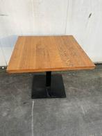 6 stuks eikenhouten horeca bistro restaurant tafels 90x90 cm, Ophalen