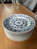 9 ontbijtborden 19 cm Jager Eisenberg Saks Blau, Antiek en Kunst, Ophalen of Verzenden