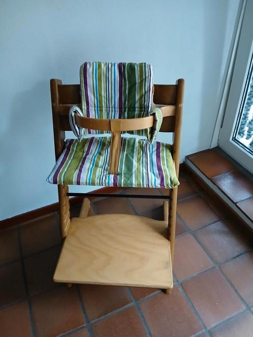 Stokke Tripp Trapp Kinderstoel Meegroeistoel, Kinderen en Baby's, Kinderstoelen, Gebruikt, Meegroeistoel, Aanschuifbaar, Stoelverkleiner