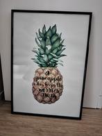 Zwarte lijst met poster, Ophalen of Verzenden, Zo goed als nieuw, Foto of Poster, Minder dan 50 cm