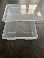 Grote bak ikea SAMLA met deksel 55 liter  78x56x18, Ophalen of Verzenden, Zo goed als nieuw, Minder dan 35 cm