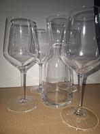 1 karaf met 4 witte wijn glazen., Glas of Glazen, Ophalen of Verzenden, Overige stijlen, Glas