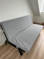 Moderne grijs/zwarte bedbank – amper gebruikt – 130x200 cm, Huis en Inrichting, Ophalen, Zo goed als nieuw, 200 cm, Overige maten