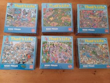 6 x That's life puzzels 1000 stukjes compleet  beschikbaar voor biedingen