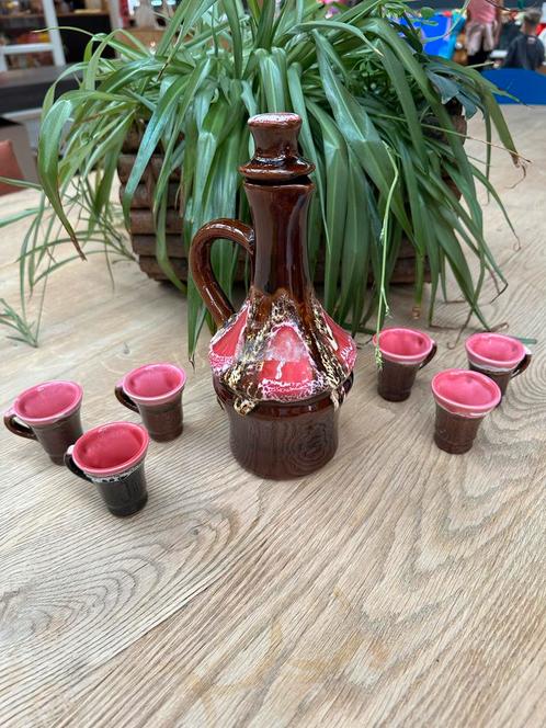 Vallauris Likeursetje, Antiek en Kunst, Antiek | Keramiek en Aardewerk, Ophalen of Verzenden