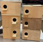 Gebruikte 6 stuke parkieten broedblokken te koop, Ophalen, Gebruikt, Overige typen
