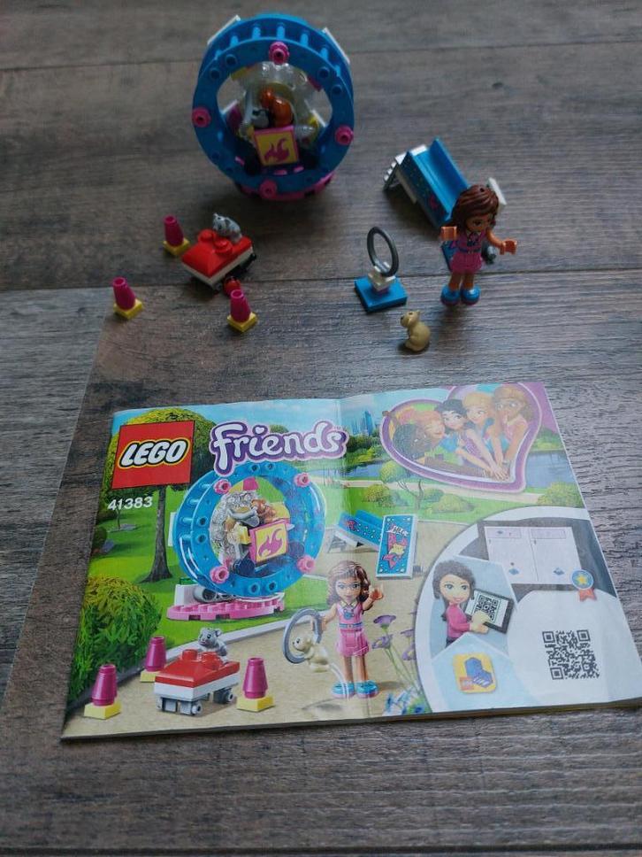 LEGO Friends Olivia's Hamsterspeelplaats - 41383, Kinderen en Baby's, Speelgoed | Duplo en Lego, Zo goed als nieuw, Lego, Complete set