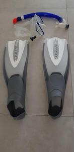 Zwemflippers en snorkelset, Watersport en Boten, Ophalen of Verzenden, Gebruikt, Zwem- of Duikvliezen
