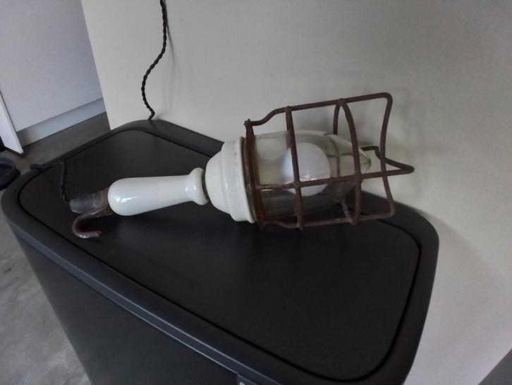 Stoer oude Franse looplamp, Antiek en Kunst, Antiek | Lampen, Ophalen of Verzenden