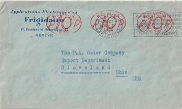 Zwitserland 1935 M160 FRIGIDAIE Machinestempel > VS beschikbaar voor biedingen