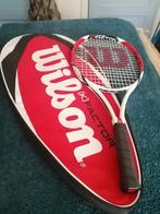 WILSON (K) SIX ONE (K) FACTOR (K) AROPHITE BLACK RACKET MET, Ophalen of Verzenden, Zo goed als nieuw, Wilson, Racket