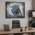 Stieren schilderij, Antiek en Kunst, Kunst | Schilderijen | Abstract, Ophalen of Verzenden