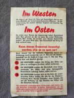 Propaganda pamflet WW2, Verzamelen, Militaria | Tweede Wereldoorlog, Verzenden, Overige soorten, Duitsland, Overige typen