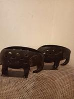 Kaarsen standaard olifanten, Ophalen of Verzenden, Metaal, Minder dan 25 cm