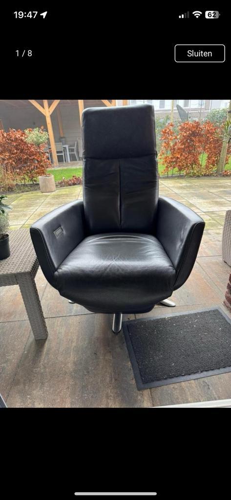 Relaxfauteuil De Toekomst op accu, Huis en Inrichting, Fauteuils, Zo goed als nieuw, Leer, 50 tot 75 cm, Ophalen