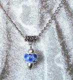 Ketting met hanger Bloemen Delfts Blauw, Info.adorabeads@gmail.com, Overige materialen, Adorabeads, Nieuw