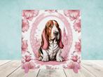 Basset Hound Delfts Roze tegel incl houder, Ophalen of Verzenden, Nieuw
