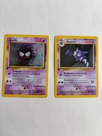 Haunter en Gastly Base set 1st editie, Hobby en Vrije tijd, Verzamelkaartspellen | Pokémon, Ophalen of Verzenden, Zo goed als nieuw