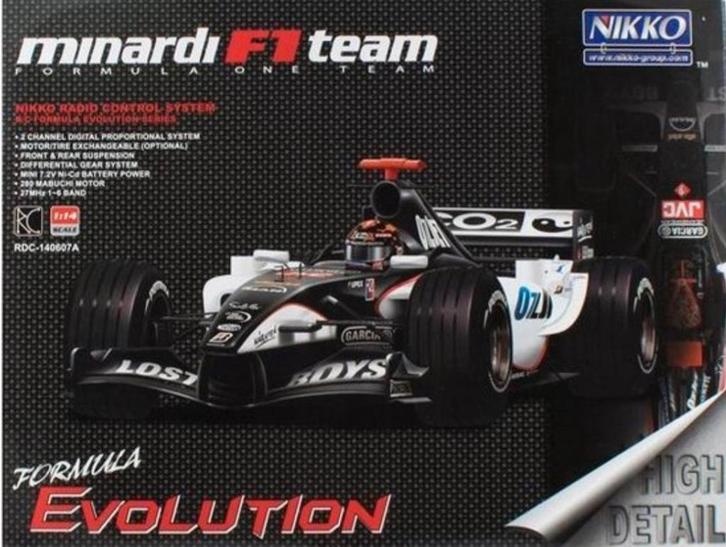 RC Formule 1 Auto - Nikko Minardi F1 Team, Hobby en Vrije tijd, Modelbouw | Auto's en Voertuigen, Zo goed als nieuw, Auto, Groter dan 1:32