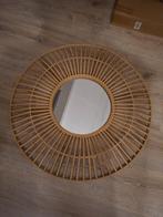 Mooie ronde rotan spiegel  70cm, Ophalen, Rond, Zo goed als nieuw, Minder dan 100 cm