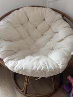 PAPASAN Lounge stoel – Naturel / Gebroken wit, Gebruikt, Wit, Riet of Rotan, Ophalen of Verzenden