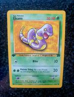 Pokemon Ekans 1e editie, Hobby en Vrije tijd, Verzamelkaartspellen | Pokémon, Ophalen of Verzenden, Zo goed als nieuw, Losse kaart