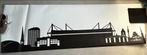 Skyline behangposter Signal Iduna Park, Ophalen of Verzenden, Minder dan 10 m², Wit