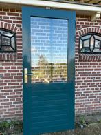 Hardhouten achterdeur 92,5x212,5cm., Doe-het-zelf en Verbouw, Deuren en Horren, Ophalen, 80 tot 100 cm, 200 tot 215 cm, Glas