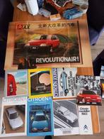 6 folder + poster Citroen CX ZX Bestel, 1983 en jaren 90, Verzenden, Citroën